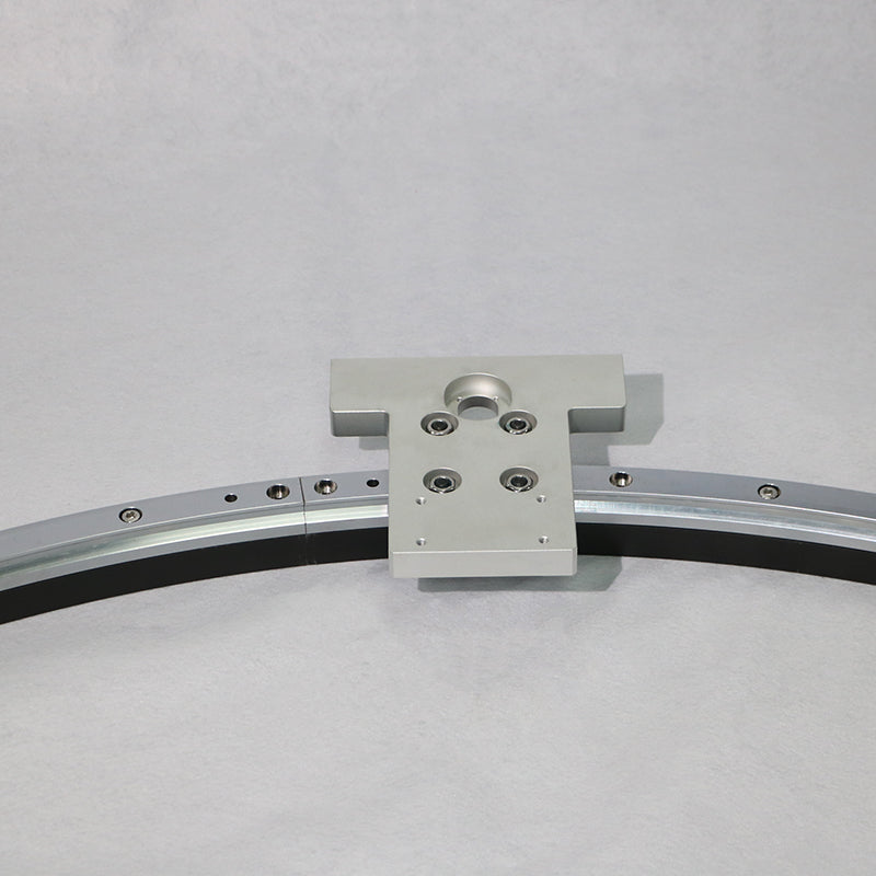 Inclined conveyor linear guide rails, circular guide rail conveyor lines, and supporting production lines for granular materials.