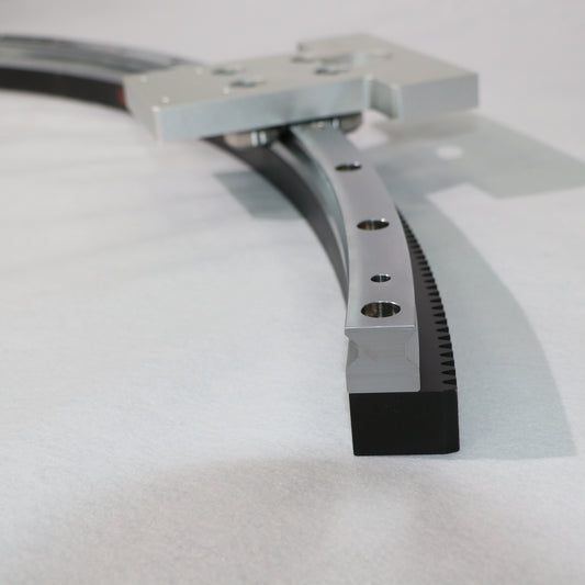 Inclined conveyor linear guide rails, circular guide rail conveyor lines, and supporting production lines for granular materials.