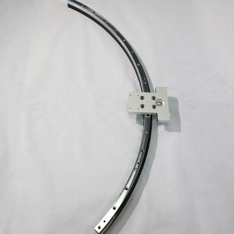 Inclined conveyor linear guide rails, circular guide rail conveyor lines, and supporting production lines for granular materials.
