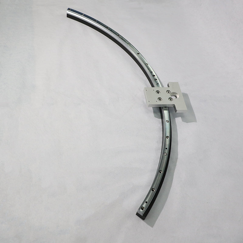 Inclined conveyor linear guide rails, circular guide rail conveyor lines, and supporting production lines for granular materials.