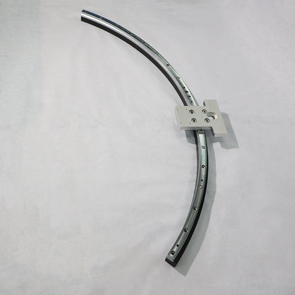 Inclined conveyor linear guide rails, circular guide rail conveyor lines, and supporting production lines for granular materials.