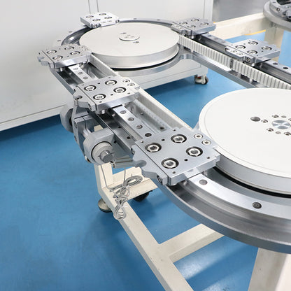 Earthquake-resistant and stable linear guide rails, circular guide rail conveyor lines, and vehicle-mounted equipment component conveyor lines.