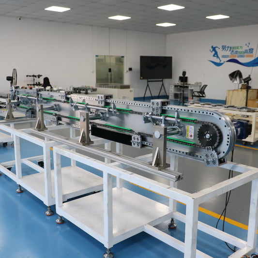 Locking and positioning linear guide rails, circular guide rail conveyor lines, and metal stamping parts production lines.