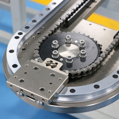 Multi-segment variable speed linear guide rail, circular guide rail conveyor line, batch assembly line for craft jewelry.