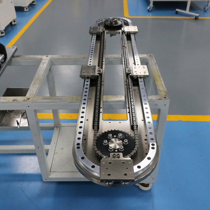 Multi-segment variable speed linear guide rail, circular guide rail conveyor line, batch assembly line for craft jewelry.
