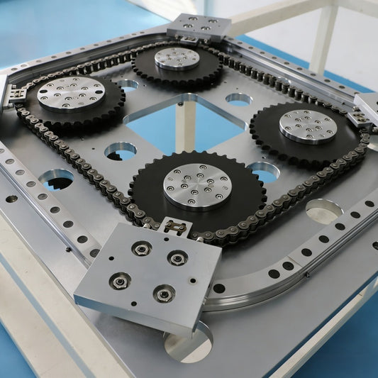 Rust-resistant passivated linear guides, circular guide conveyor lines, and workpiece transfer lines in humid workshops.