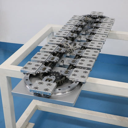 Multi-column parallel linear guide rails, circular guide rail conveyor line, wire harness finished product sorting assembly line