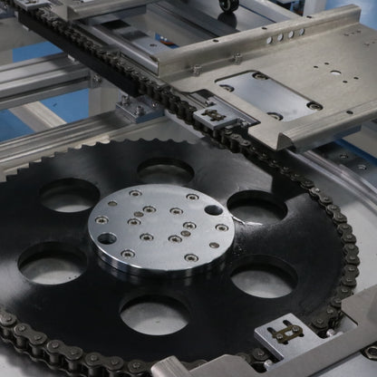 Double-layer synchronous linear guide rail, circular guide rail conveyor line, dual-station electronic product testing line