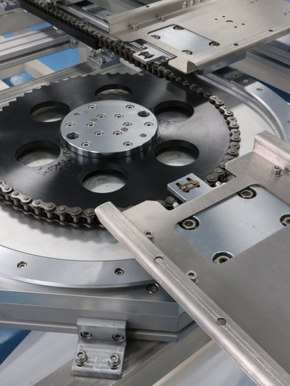 Double-layer synchronous linear guide rail, circular guide rail conveyor line, dual-station electronic product testing line