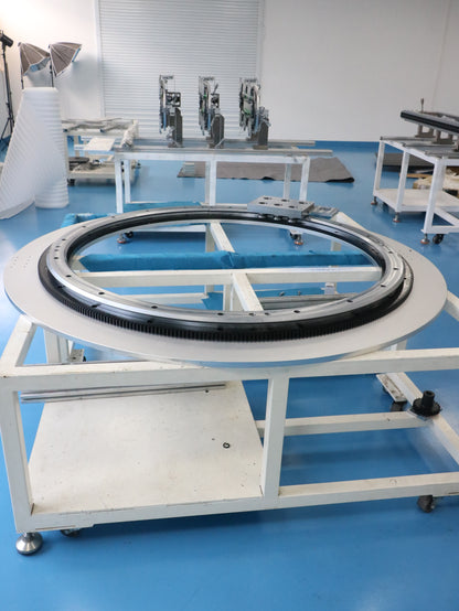 Top-mounted linear guide rails, circular guide rail conveyor lines, top-suspended workpiece conveyor lines