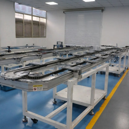 Anodized anti-corrosion linear guide rails, circular guide rail conveyor lines, and outdoor security equipment assembly lines.