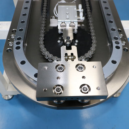 Dual-rail synchronous linear guide, circular guide rail conveyor line, cable accessory processing production line
