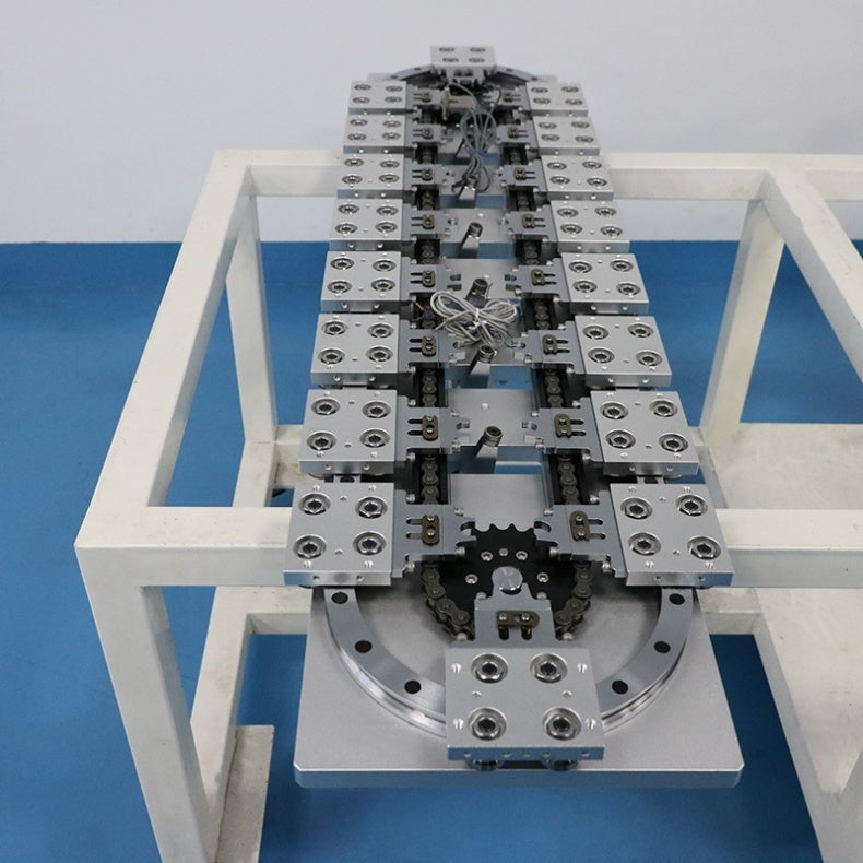 Multi-column parallel linear guide rails, circular guide rail conveyor line, wire harness finished product sorting assembly line