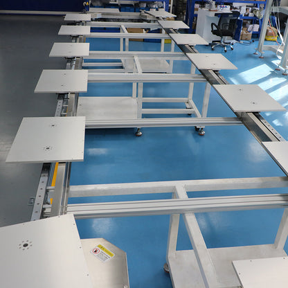 Buffer and shock-absorbing slider linear guide, circular guide conveyor line, glass fragile parts conveyor line.