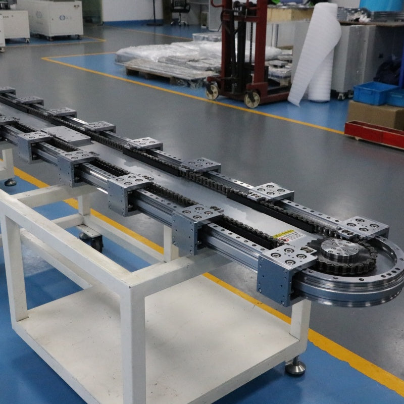 Heavy-duty linear guide rails, circular guide rail conveyor lines, and large electromechanical component assembly lines.