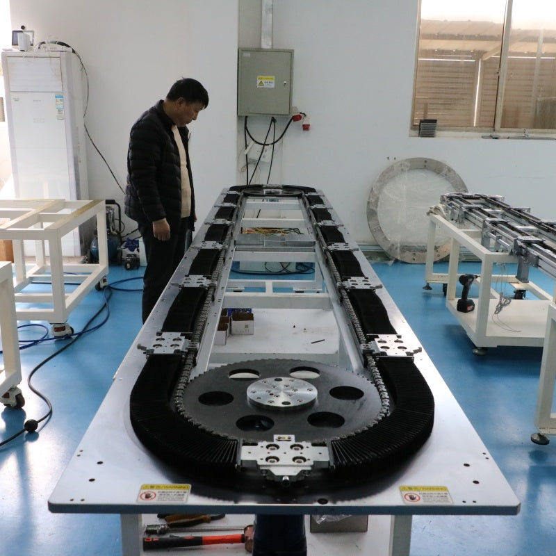 Heavy-duty top-load linear guide rail, circular guide rail conveyor line, new energy motor housing production line