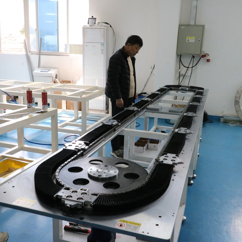 Heavy-duty top-load linear guide rail, circular guide rail conveyor line, new energy motor housing production line