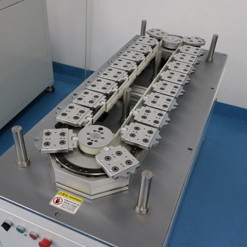 Quick-release snap-on linear guides, circular guide rail conveyor lines, and quick-change workpiece conveyor lines.