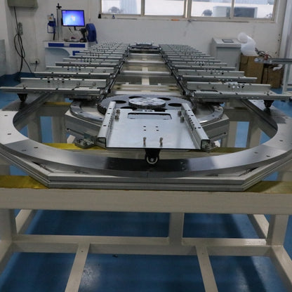 Precision ground positioning linear guides, circular guide conveyor lines, instrument and meter parts assembly lines