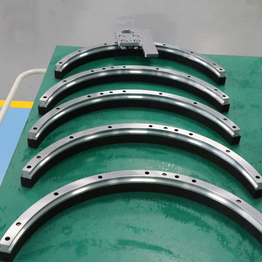 Anti-static insulated linear guides, circular guide conveyor lines, semiconductor component assembly lines