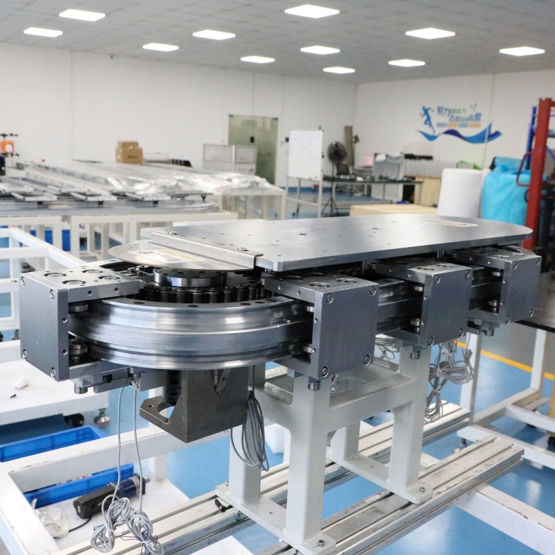 Integrated bending linear guide rail, circular guide rail conveyor line, irregularly shaped housing processing conveyor line
