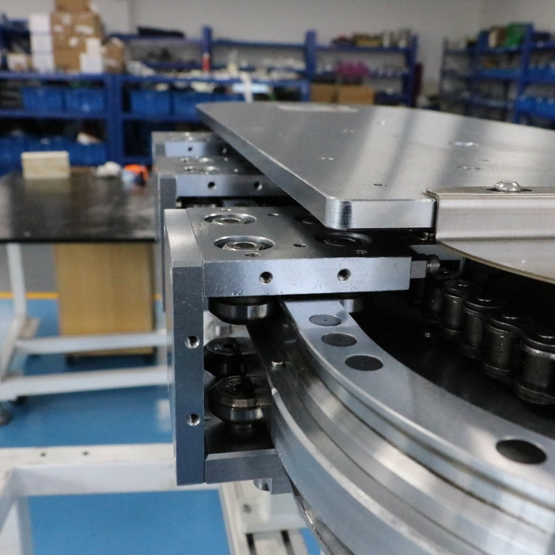 Integrated bending linear guide rail, circular guide rail conveyor line, irregularly shaped housing processing conveyor line