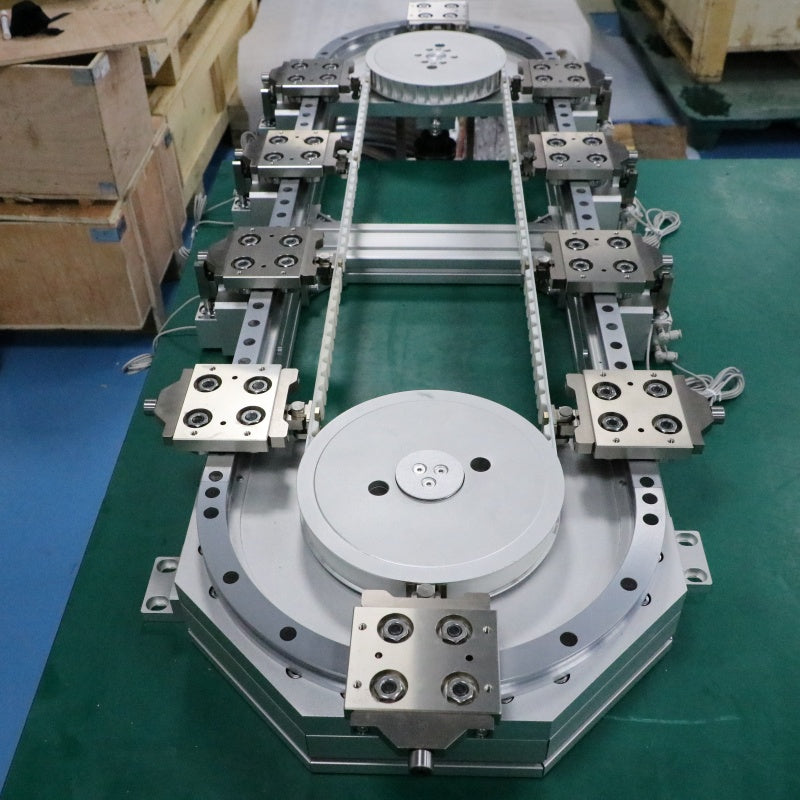 Thermostatic linear guide rail, circular guide rail conveyor line, temperature control instrument parts distribution line