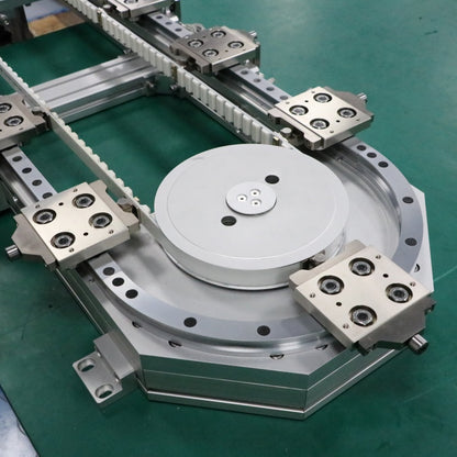 Thermostatic linear guide rail, circular guide rail conveyor line, temperature control instrument parts distribution line