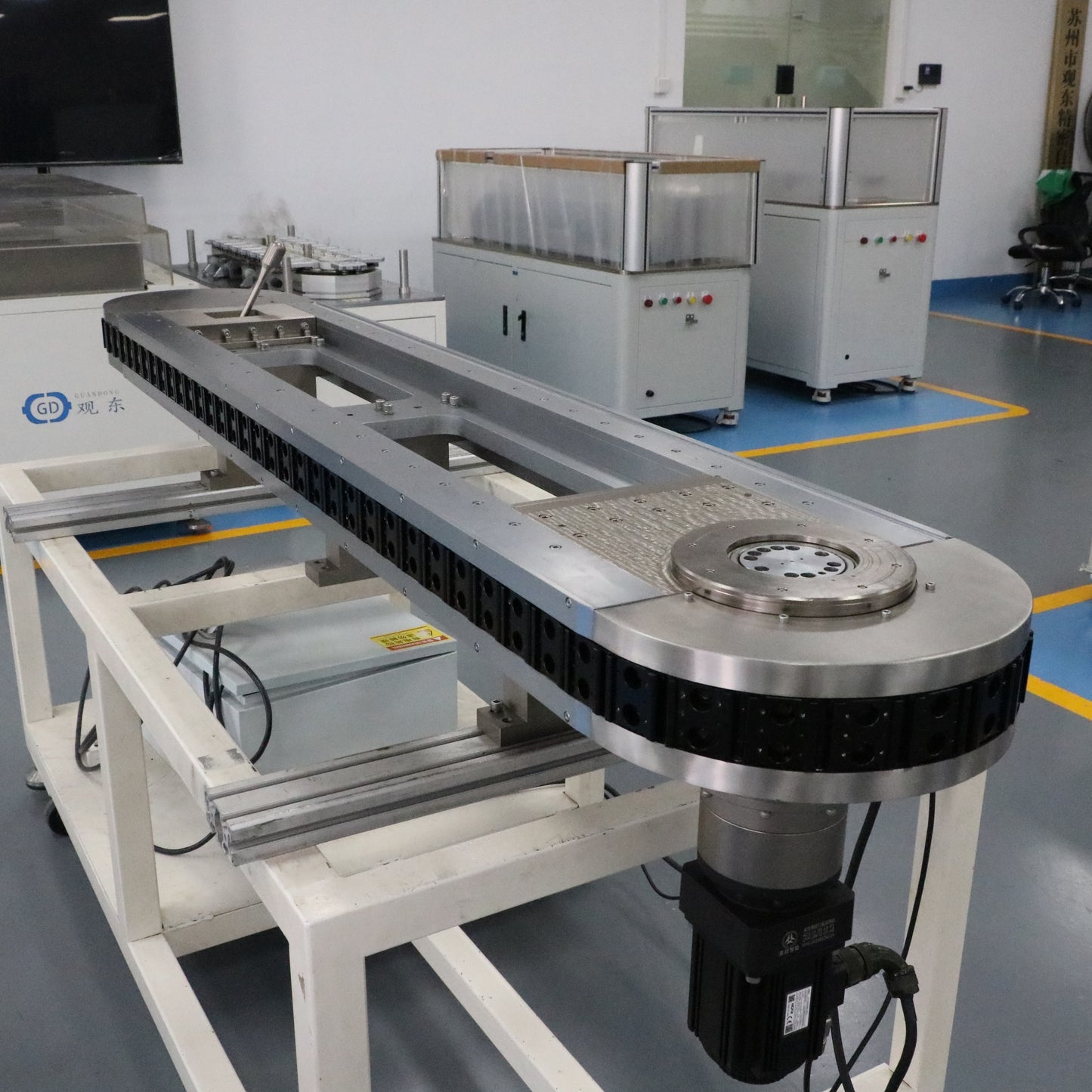 High-temperature resistant and anti-aging linear guide rails, circular guide rail conveyor lines, kitchenware parts processing conveyor lines