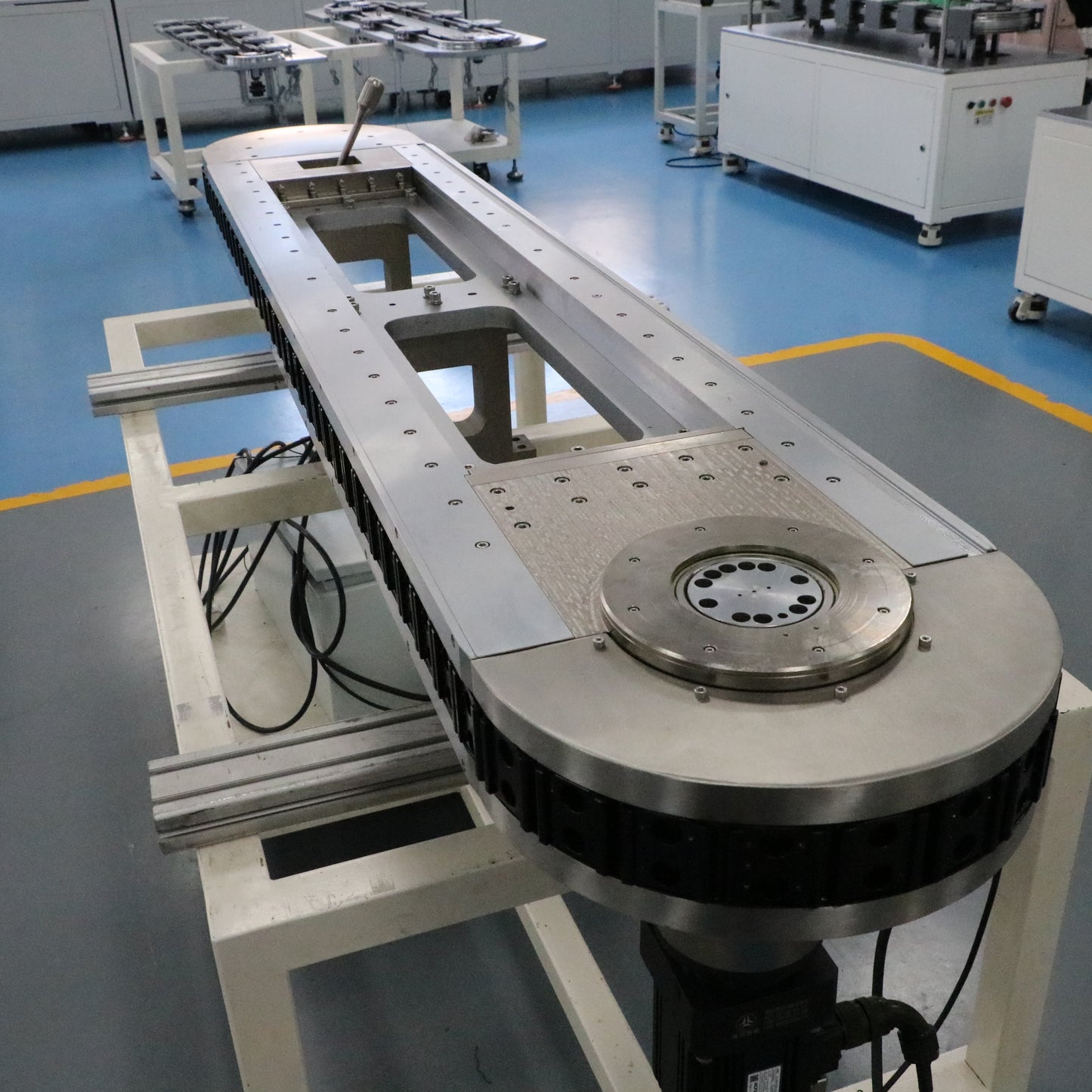 High-temperature resistant and anti-aging linear guide rails, circular guide rail conveyor lines, kitchenware parts processing conveyor lines