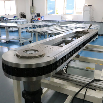 High-temperature resistant and anti-aging linear guide rails, circular guide rail conveyor lines, kitchenware parts processing conveyor lines
