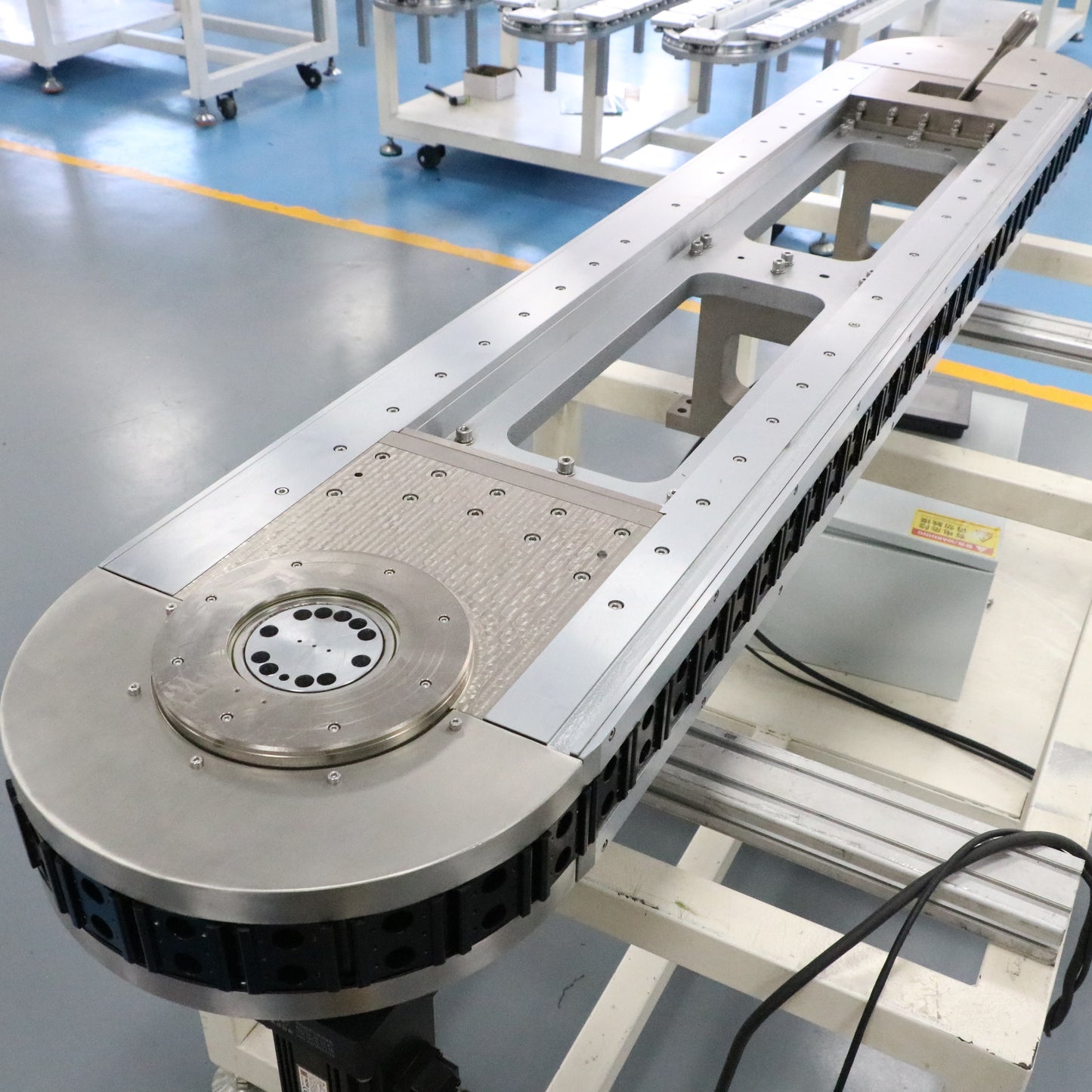 High-temperature resistant and anti-aging linear guide rails, circular guide rail conveyor lines, kitchenware parts processing conveyor lines