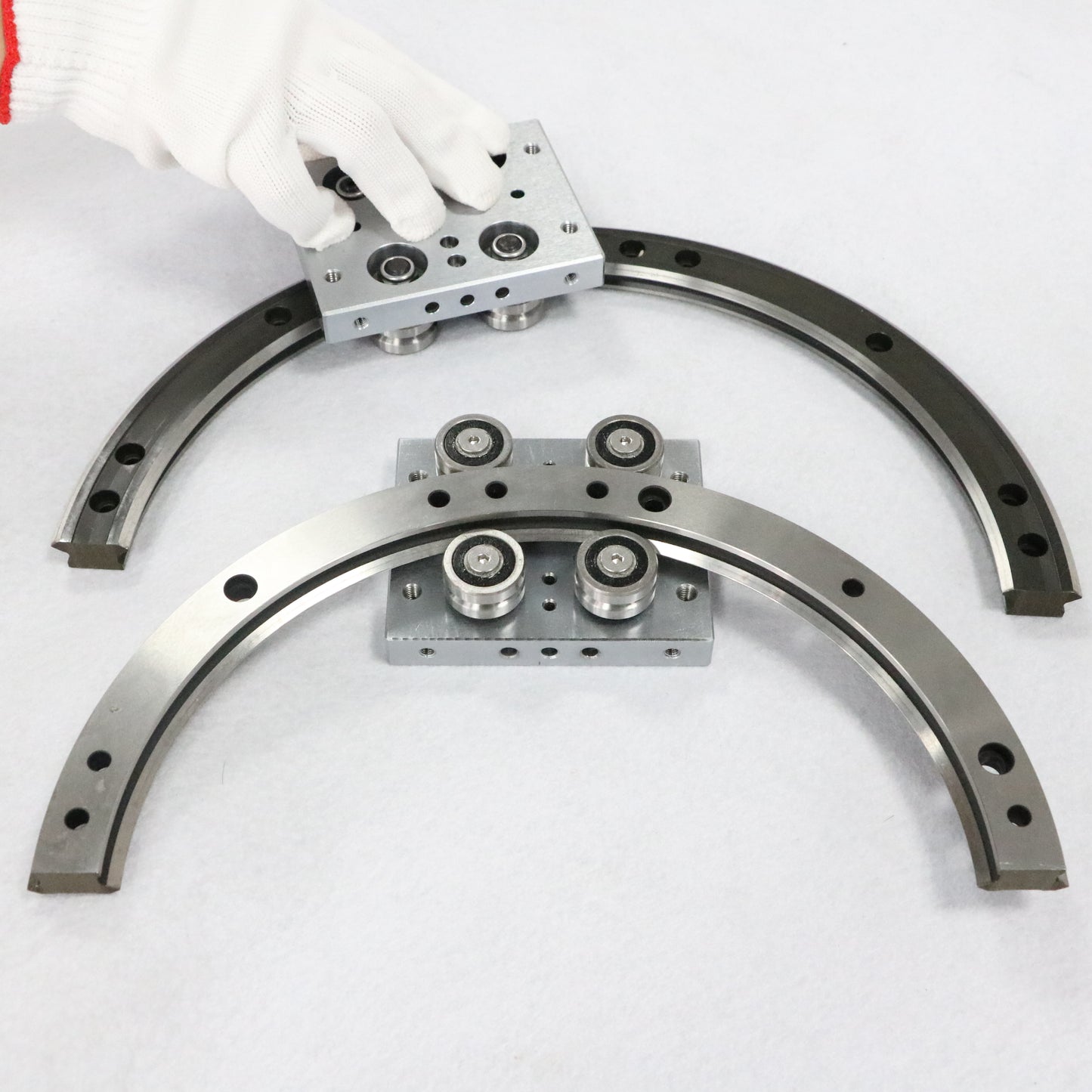 Fully compatible linear guide rails, circular guide rail conveyor lines, and multi-category workpiece inspection production lines.
