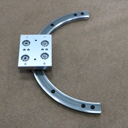Narrow space adaptable linear guide rails, circular guide rail conveyor lines, automotive parts assembly lines