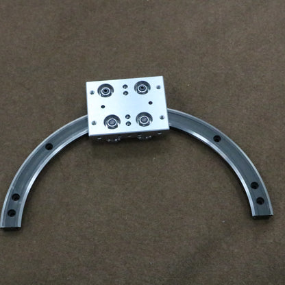 Narrow space adaptable linear guide rails, circular guide rail conveyor lines, automotive parts assembly lines