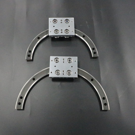 Wind-resistant and sand-resistant linear guide rails, circular guide rail conveyor lines, and outdoor photovoltaic lighting assembly production lines.