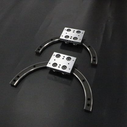 Wind-resistant and sand-resistant linear guide rails, circular guide rail conveyor lines, and outdoor photovoltaic lighting assembly production lines.