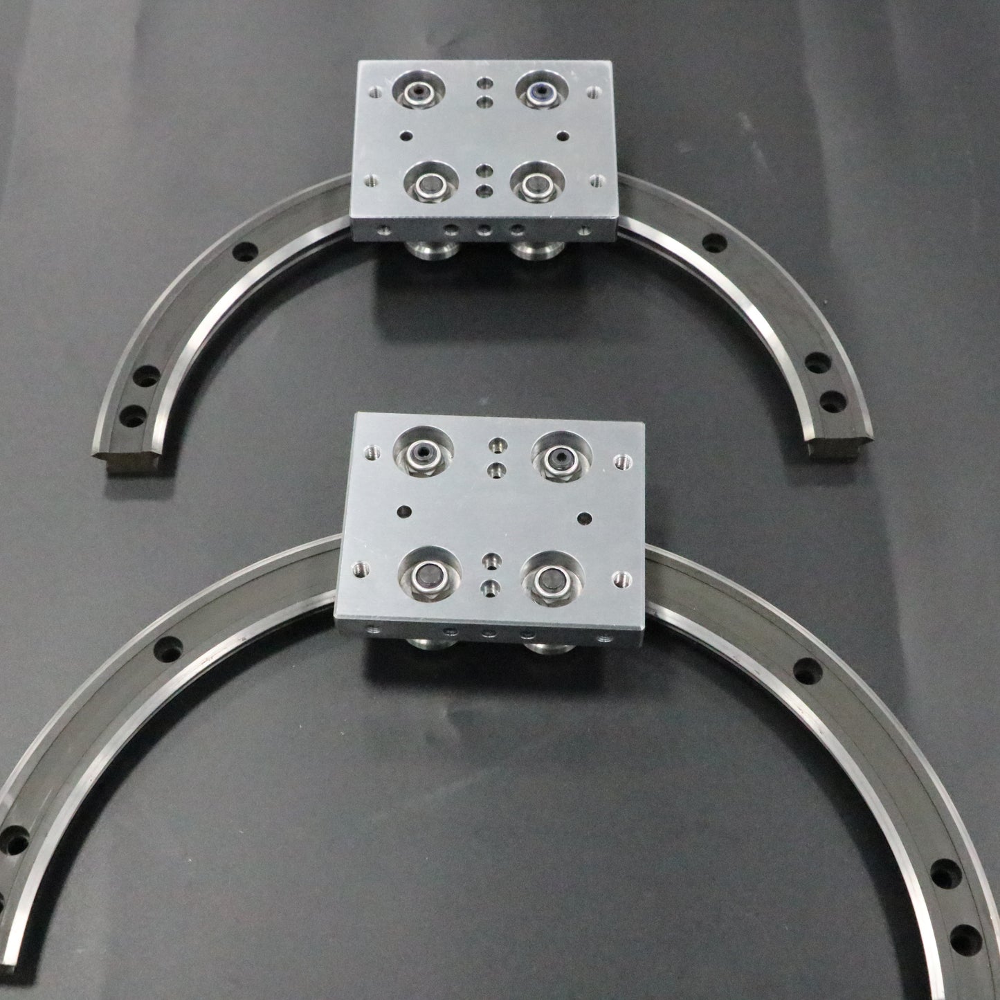 Wind-resistant and sand-resistant linear guide rails, circular guide rail conveyor lines, and outdoor photovoltaic lighting assembly production lines.