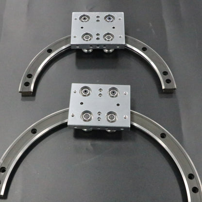 Wind-resistant and sand-resistant linear guide rails, circular guide rail conveyor lines, and outdoor photovoltaic lighting assembly production lines.