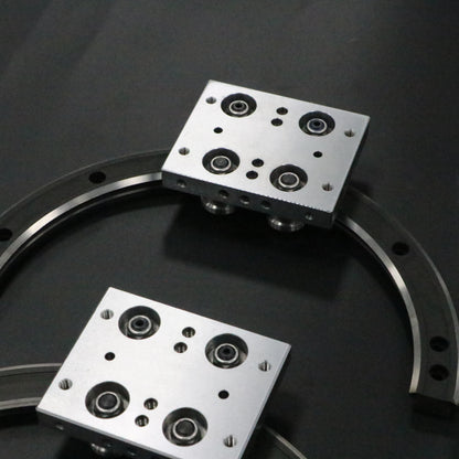 Wind-resistant and sand-resistant linear guide rails, circular guide rail conveyor lines, and outdoor photovoltaic lighting assembly production lines.