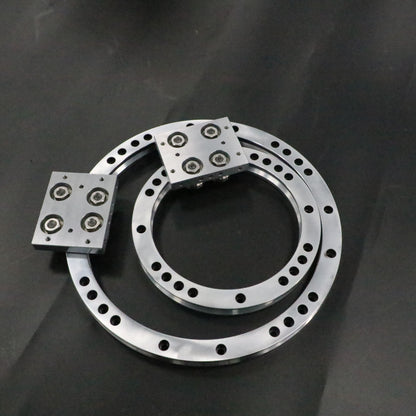 Double-row parallel linear guide rails, circular guide rail conveyor line, wire harness terminal assembly line