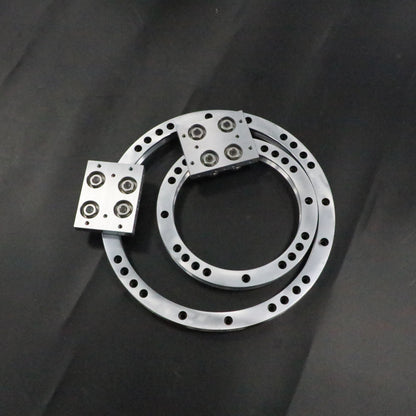 Double-row parallel linear guide rails, circular guide rail conveyor line, wire harness terminal assembly line