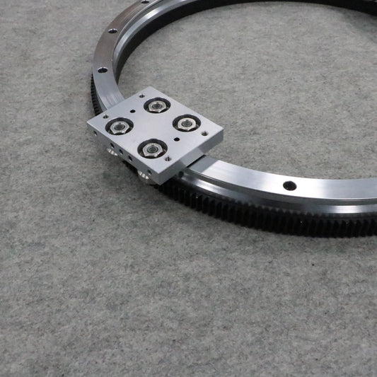 High-load side-mounted linear guide rail, circular guide rail conveyor line, automatic conveyor line for industrial oven parts.