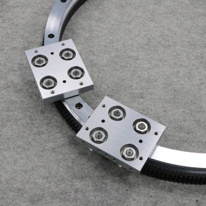 High-load side-mounted linear guide rail, circular guide rail conveyor line, automatic conveyor line for industrial oven parts.