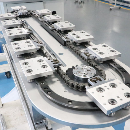 Quick-connect linear guide rails, circular guide rail conveyor lines, modular tooling conveyor production lines
