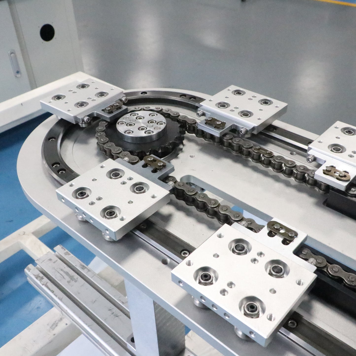 Quick-connect linear guide rails, circular guide rail conveyor lines, modular tooling conveyor production lines