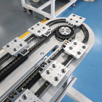Quick-connect linear guide rails, circular guide rail conveyor lines, modular tooling conveyor production lines