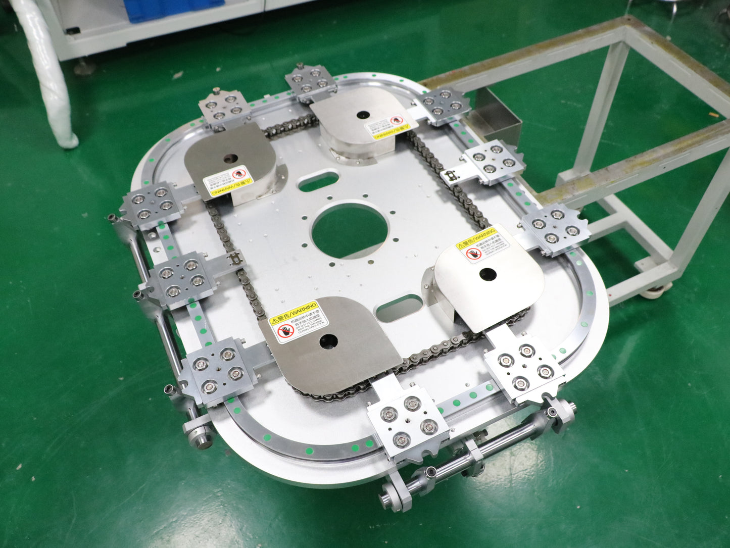 Low-wear, long-life linear guides, circular guide conveyor lines, motor component assembly lines