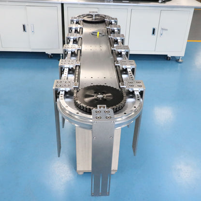 Shock-resistant alloy steel Driven track system for automotive harness routing and multi-angle conveying lines