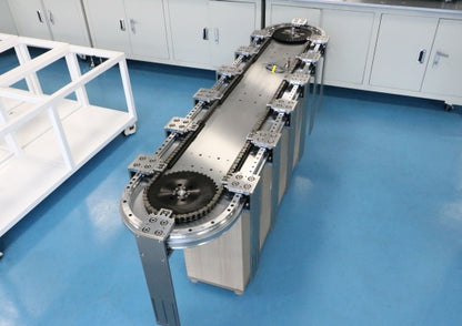 Shock-resistant alloy steel Driven track system for automotive harness routing and multi-angle conveying lines